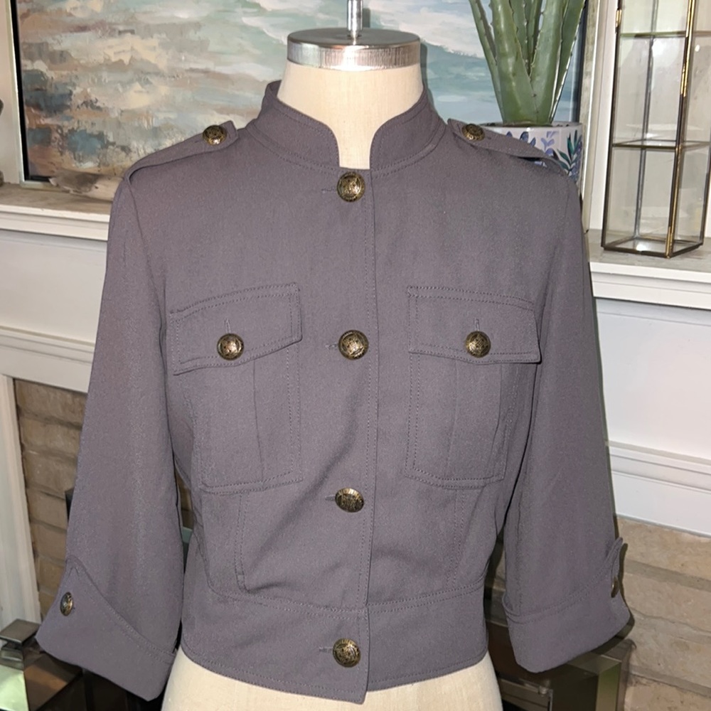 Alice Temperley Grey Military Jacket.